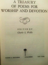 Cover art for Treasury of Poems for Worship and Devotion