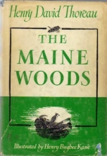 Cover art for The Maine Woods. Arranged with notes by Dudley C. Lunt.