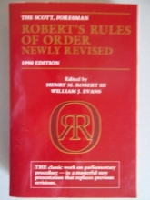 Cover art for The Scott, Foresman Robert's Rules of Order newly revised