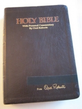 Cover art for Holy Bible with Personal Commentary By Oral Roberts