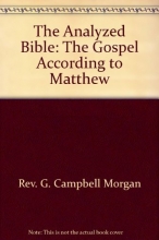 Cover art for The analyzed Bible;: The Gospel according to Matthew,