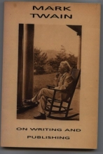 Cover art for Mark Twain on writing and publishing