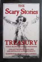 Cover art for The Scary Stories Treasury: Three Books to Chill Your Bones (Collected from Folklore and Retold by Alvin Schwartz)