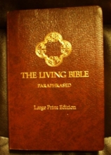 Cover art for The Living Bible : Large Print Edition