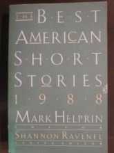 Cover art for Best American Short Stories, 1988