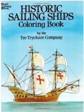 Cover art for Historic Sailing Ships Coloring Book