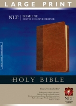 Cover art for Slimline Center Column Reference Bible NLT, Large Print, TuTone