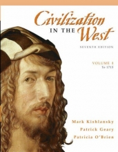 Cover art for Civilization in the West, Volume 1 (to 1715) (7th Edition)
