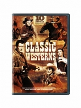 Cover art for Classic Westerns, 10-Movie Collection: When Daltons Rode / The Virginian / Whispering Smith / The Spoilers / Comanche Territory / Sierra / Kansas Raiders / Tomahawk / Albuquerque / Texas Rangers Ride Again