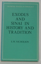 Cover art for Exodus and Sinai in history and tradition (Growing points in theology)