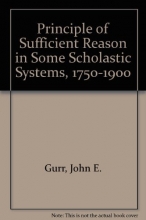 Cover art for Principle of Sufficient Reason in Some Scholastic Systems, 1750-1900