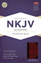 Cover art for NKJV Ultrathin Reference Bible, Classic Mahogany LeatherTouch Indexed