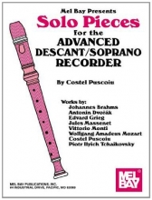 Cover art for Mel Bay Solo Pieces for the Advanced Descant/Soprano Recorder