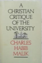 Cover art for A Christian critique of the university (Pascal lectures on Christianity and the university)