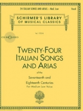 Cover art for 24 Italian Songs & Arias - Medium Low Voice (Book/CD): Medium Low Voice - Book/CD (Schirmer's Library of Musical Classics)