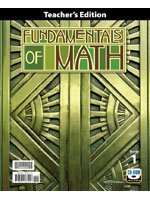 Cover art for Fundamentals of Math (Teacher Edition)