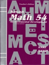 Cover art for Saxon Math 54, 2nd Edition, Teacher'S Edition