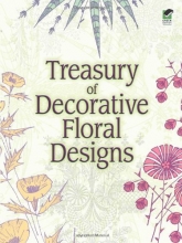 Cover art for Treasury of Decorative Floral Designs (Dover Pictorial Archive)