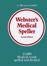 Cover art for Webster's Medical Speller, Second Edition