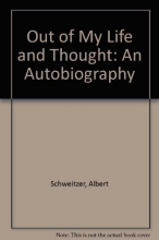 Cover art for Out of My Life and Thought: An Autobiography