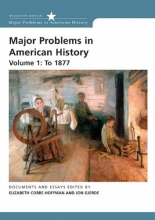 Cover art for Major Problems in American History: Volume 1: To 1877 (Major Problems in American History (Wadsworth))