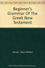 Cover art for Beginner's grammar of the Greek New Testament,