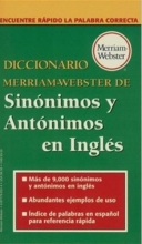 Cover art for Diccionario Merriam-Webster de Sinonimos y Antonimos En Ingles (Spanish Edition)