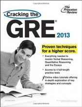 Cover art for Cracking the GRE, 2013 Edition (Graduate School Test Preparation)