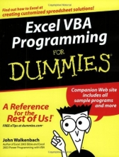 Cover art for Excel VBA Programming For Dummies