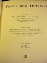 Cover art for Theological outlines,