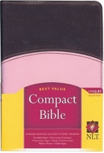 Cover art for Holy Bible: New Living Translation, Tutone Pink-Brown Leather, Compact, Promotional