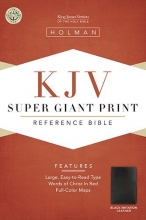 Cover art for KJV Super Giant Print Reference Bible, Black Simulated Leather (King James Version)