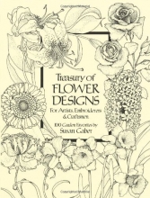 Cover art for Treasury of Flower Designs for Artists, Embroiderers and Craftsmen (Dover Pictorial Archive)