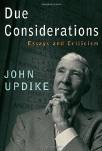 Cover art for Due Considerations: Essays and Criticism