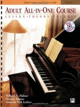 Cover art for Adult all-in-one course (Alfred's basic adult piano course)