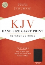 Cover art for KJV Large Print Personal Size Reference Bible, Mantova Black LeatherTouch