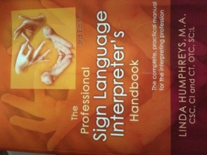 Cover art for The Professional Sign Language Interpreter's Handbook