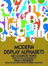 Cover art for Modern Display Alphabets (Dover Books on Lettering, Graphic Arts & Printing)