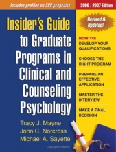 Cover art for Insider's Guide to Graduate Programs in Clinical and Counseling Psychology: 2006/2007 Edition (Insider's Guide to Graduate Programs in Clinical & Counseling Psychology)