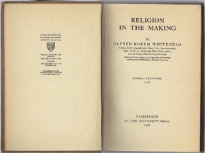Cover art for Religion in the making (Lowell lectures)