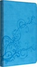 Cover art for ESV Thinline Bible (TruTone, SkyBlue, Ivy Design)