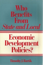 Cover art for Who Benefits from State and Local Economic Development Policies? (CLOTH edition)