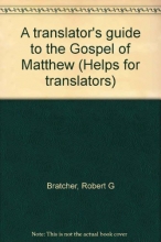 Cover art for A translator's guide to the Gospel of Matthew (Helps for translators)