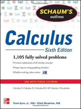 Cover art for Schaum's Outline of Calculus, 6th Edition: 1,105 Solved Problems + 30 Videos (Schaum's Outline Series)