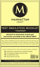 Cover art for Manhattan GMAT Test Simulation Booklet w/ Marker