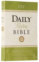 Cover art for ESV Daily Reading Bible, Paperback, Black Letter Text