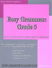 Cover art for Easy Grammar: Grade 5, Teacher Edition