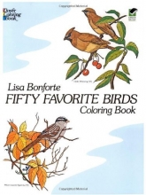 Cover art for Fifty Favorite Birds Coloring Book (Dover Nature Coloring Book)