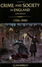Cover art for Crime and Society in England, 1750-1900 (3rd Edition)