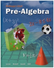 Cover art for McDougal Littell Pre-Algebra, Student Edition